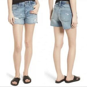 NWOT Treasure & Bond Foster Boyfriend High Rise Distressed Jean Short Size 27